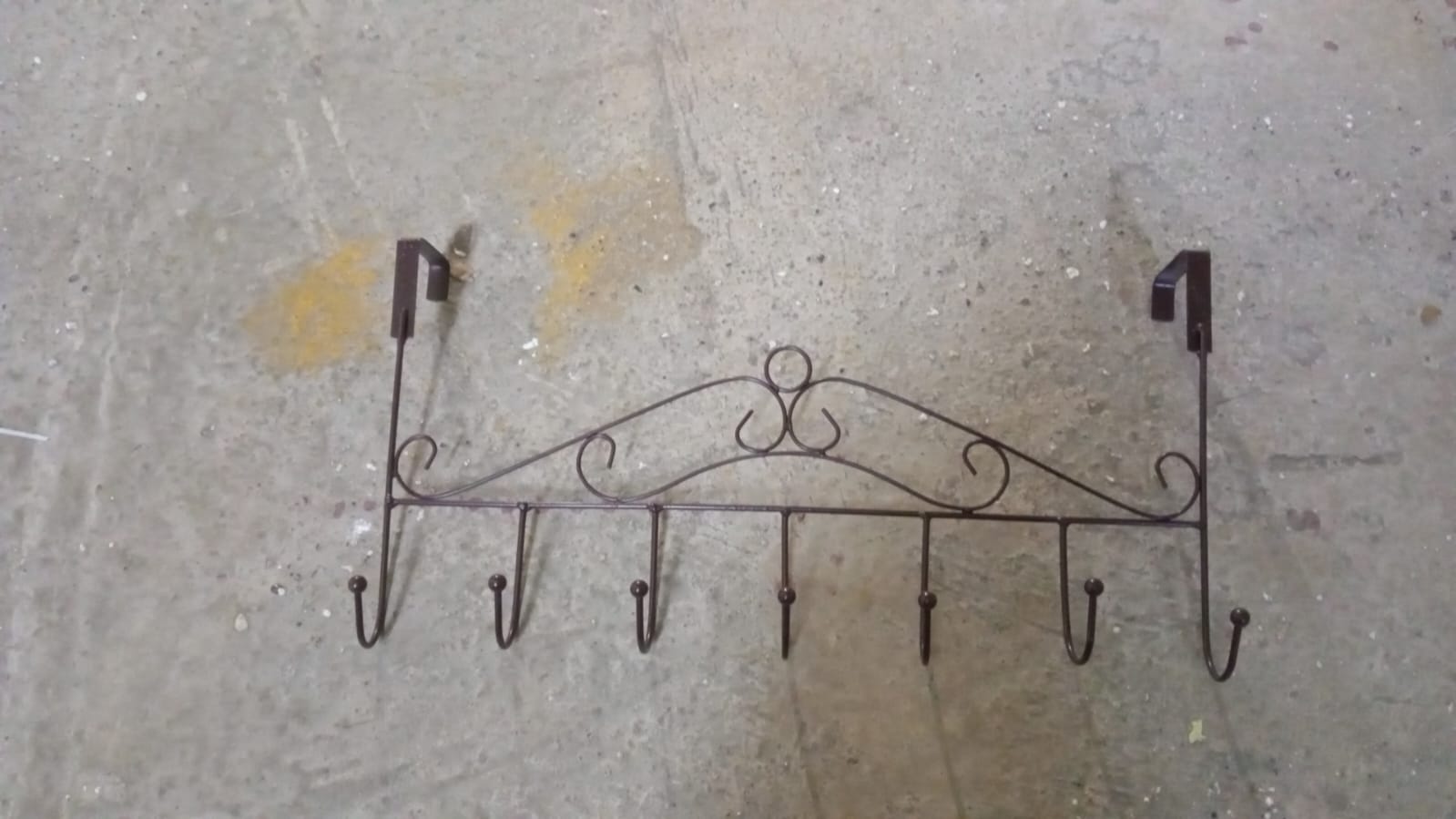 9383 Over The Door Hanger Rack 7 Hooks Decorative Ognazier Hook Rack Stylish Door Hanger Door Hook Hangers with 7 Hooks,Metal Hanging Rack for Home Office Use 9383 Over The Door Hanger Rack 7 Hooks Decorative Ognazier Hook Rack Stylish Door Hanger Door Hook Hangers with 7 Hooks,Metal Hanging Rack for Home Office Use